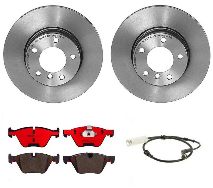 BMW Brembo Brake Kit - Pads and Rotors Front (300mm) (Ceramic) 34356789439 - Brembo 1539963KIT